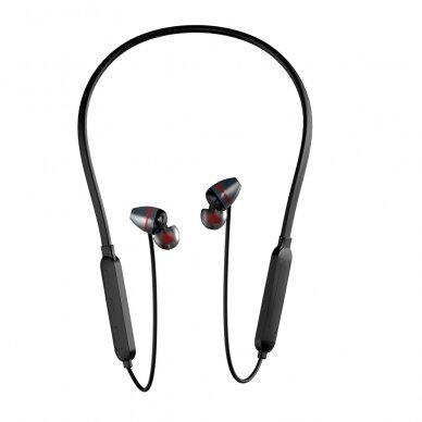 Belaidės Ausinės su kaklo juostele Dudao sport wireless Bluetooth 5.0 earphones neckband Pilkos (U5H-Grey) 1