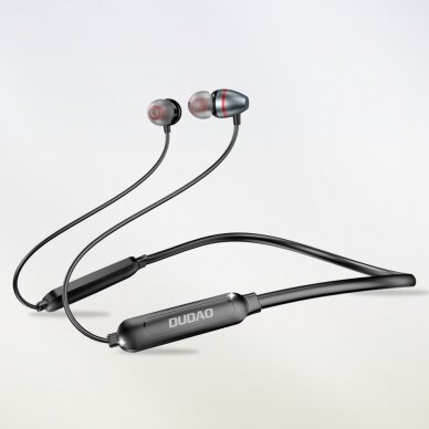 Belaidės Ausinės su kaklo juostele Dudao sport wireless Bluetooth 5.0 earphones neckband Pilkos (U5H-Grey) 3