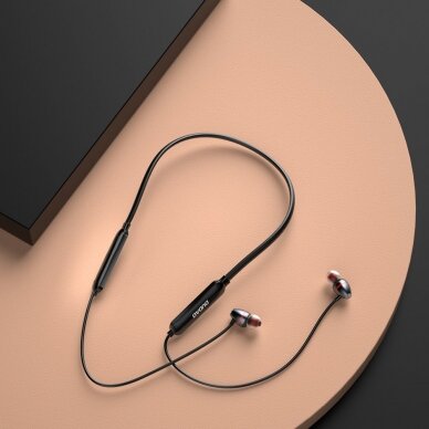 Belaidės Ausinės su kaklo juostele Dudao sport wireless Bluetooth 5.0 earphones neckband Pilkos (U5H-Grey) 7