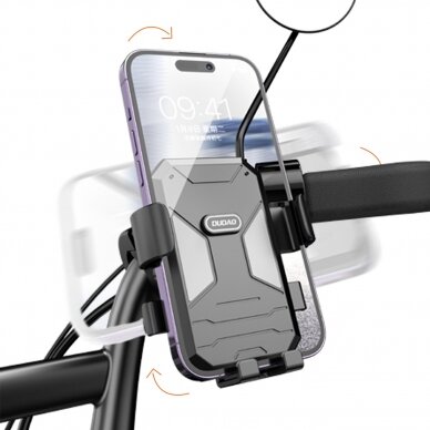 Bicycle / motorcycle phone holder Dudao F7C - black 2