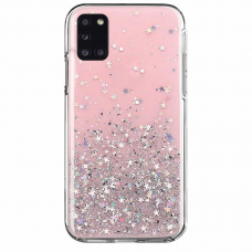 Blizgus TPU dėklas Wozinsky Star Glitter Samsung Galaxy M31S Rožinis
