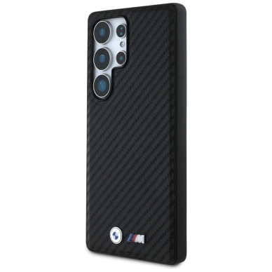 BMW Odinis Carbon MagSafe Dėklas skirtas Samsung Galaxy S25 Ultra - Juodas 1
