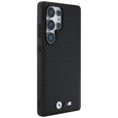 BMW Odinis Carbon MagSafe Dėklas skirtas Samsung Galaxy S25 Ultra - Juodas 3