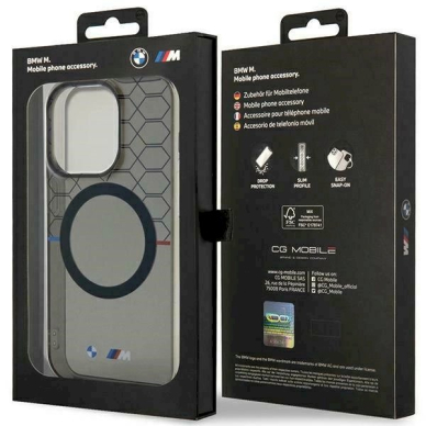 BMW Pattern MagSafe Dėklas skirtas iPhone 15 Pro Max - Pilkas 7