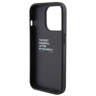 BMW Quilted Tricolor iPhone 15 Pro Dėklas - Juodas 6