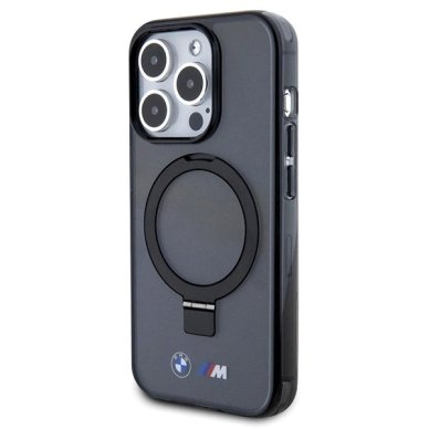 BMW Ring Stand M Collection MagSafe Dėklas skirtas iPhone 15 Pro - Juodas 1