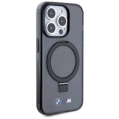 BMW Ring Stand M Collection MagSafe Dėklas skirtas iPhone 15 Pro - Juodas 3
