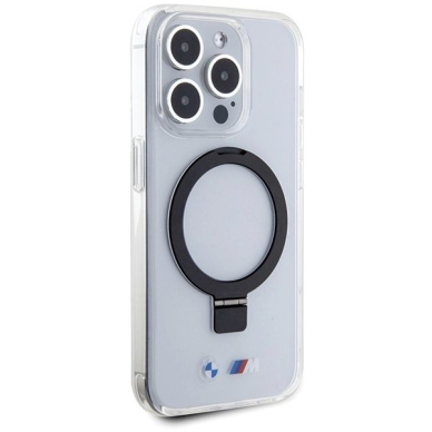 BMW Ring Stand M Collection MagSafe Dėklas skirtas iPhone 15 Pro - Permatomas 3