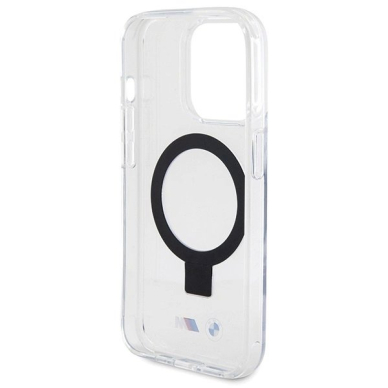 BMW Ring Stand M Collection MagSafe Dėklas skirtas iPhone 15 Pro - Permatomas 6