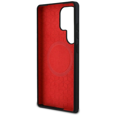 BMW Silikoninis Middle Tricolor Stripes MagSafe Dėklas skirtas Samsung Galaxy S25 Ultra - Juodas 6