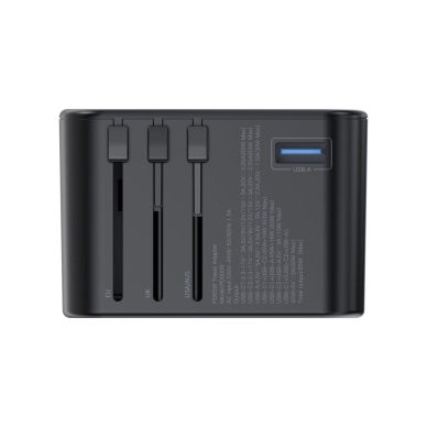 Choetech gaN 2 x USB Type C / USB 65W Power Delivery Fast Charger Juodas (PD5009-BK) 3