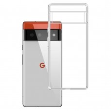 Google Pixel 6 Pro 5G Dėklas 3MK Clear Case 1,2mm Skaidrus