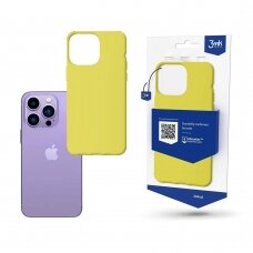 Iphone 14 Pro Dėklas 3mk Matt Case Apple  Geltonas