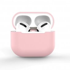 Dėklas AirPods Pro silicone soft Rožinis (case C)