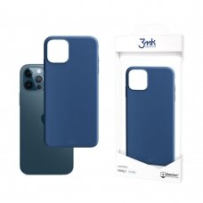 Dėklas Apple iPhone 12/12 Pro - 3mk Matt Case Mėlynas