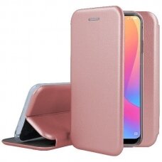 Dėklas Book Elegance Samsung S21 Ultra rožinis-auksinis