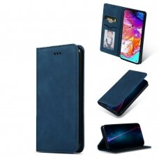 Samsung Galaxy A13 4G atverčiamas dėklas Business Style tamsiai mėlynas