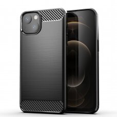 Iphone 13 Dėklas Carbon Case Flexible  juodas