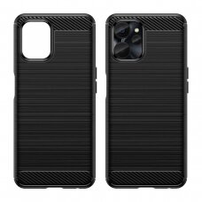 Dėklas Carbon Case Flexible Realme 10 5G / Realme 9i 5G Juodas