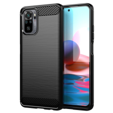 Dėklas Carbon Case Xiaomi Redmi Note 10 5G / Poco M3 Pro juodas