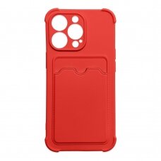 Iphone 11 Pro Max Dėklas Card Armor Case Raudonas