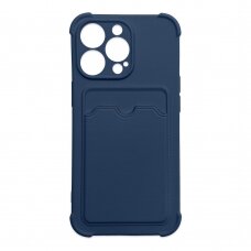 Dėklas Card Armor Case iPhone 12 Pro Tamsiai mėlynas