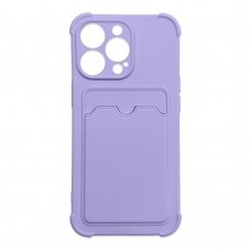 Dėklas Card Armor Case iPhone 12 Pro Violetinis