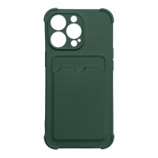 Dėklas Card Armor Case iPhone 12 Pro Žalias