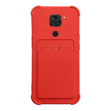Dėklas Card Armor Case Xiaomi Redmi 10X 4G / Xiaomi Redmi Note 9 raudonas