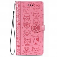 Dėklas Cat-Dog Samsung A025 A02s rožinis
