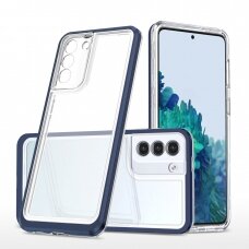 Dėklas Clear 3in1 Samsung Galaxy S21 + 5G (S21 Plus 5G) mėlynas