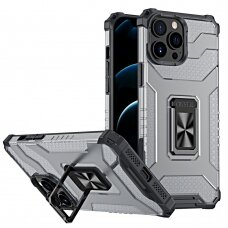 Iphone 11 Pro Dėklas Crystal Ring Case Kickstand Tough Rugged Juodas