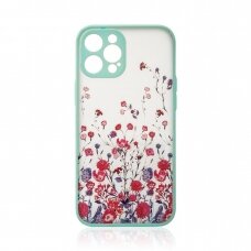 Iphone 12 Pro Max Dėklas Design Case for Gėlėtas, mėlynas