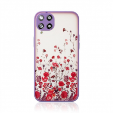 Samsung Galaxt A12 Dėklas Design Case 5G Gėlėtas, violetinis