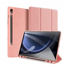Dėklas Dux Ducis Domo eco-leather skirta Samsung Tab S9 FE+ - rožinis