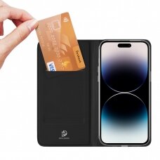 Dėklas Dux Ducis Skin Pro Wallet iPhone 15 Pro - Juodas