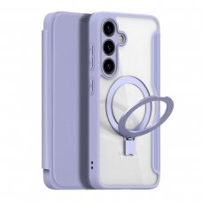 Dėklas Dux Ducis Skin X Pro case with magnetic ring / stand for Samsung S24 - Violetinis