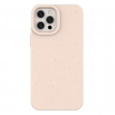 Dėklas Eco iPhone 12 Pro Silicone Cover Rožinis