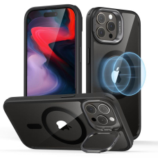 Dėklas ESR CLASSIC KICKSTAND HALOLOCK MAGSAFE IPHONE 15 PRO MAX Permatomas/juodas