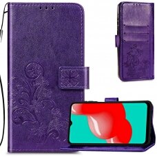 Samsung Galaxy A03s Dėklas Flower Book violetinis