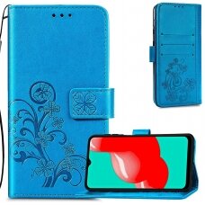 Samsung Galaxy A13 4G Dėklas Flower Book mėlynas