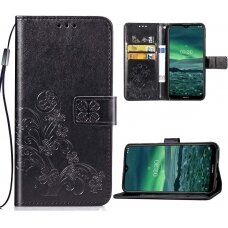 Samsung A246 A24 5G Dėklas Flower Book juodas