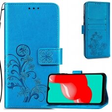 Samsung A246 A24 5G Dėklas Flower Book mėlynas