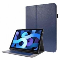 Dėklas Folding Leather Samsung X200/X205 Tab A8 10.5 2021 tamsiai mėlynas