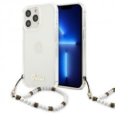 Iphone 13 Pro Dėklas Guess GUHCP13LKPSWH  / 13 White Pearl