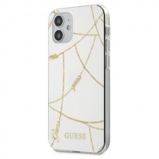 Iphone 12 Mini Dėklas Guess Originalus GUHCP12SPCUCHWH iPhone 12 5,4" baltas