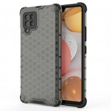 Samsung Galaxy A42 Dėklas Honeycomb Case armor cover with TPU juodas
