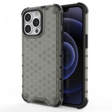 Iphone 13 Pro Dėklas Honeycomb Case  juodas