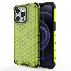 Iphone 13 Pro Dėklas Honeycomb Case  žalias