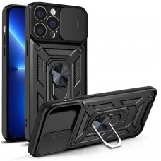 Iphone 13 Pro Dėklas Hybrid Armor Camshield  Juodas